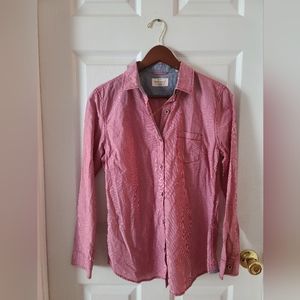 Weatherproof red long sleeve button down